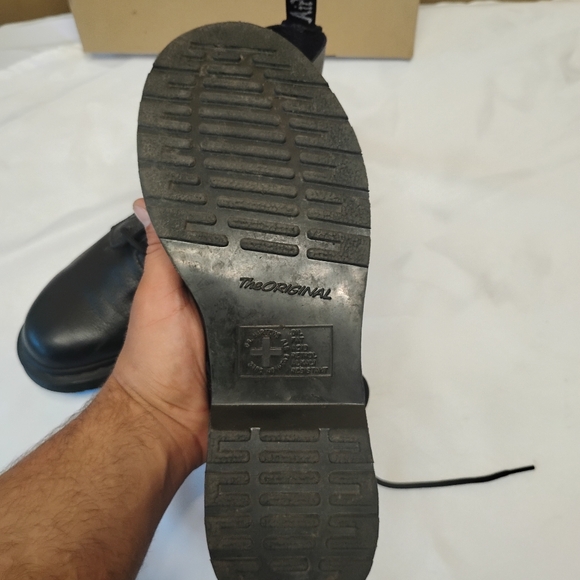 Dr. Martens airwair black leather boots for women size 11 - Picture 3 of 5